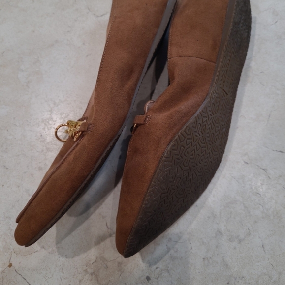 Esprit Binnie Loafer Flat Women's SZ 10 gold chain detail work casual comfort - Picture 6 of 11